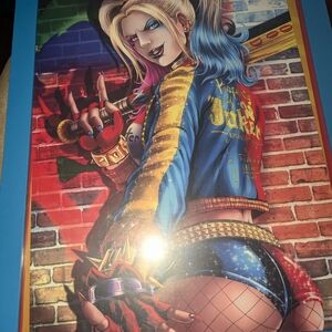 Colorful Harley Quinn  Art Print
